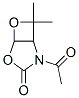 4,6-Dioxa-2-azabicyclo[3.2.0]heptan-3-one,  2-acetyl-7,7-dimethyl- Struktur