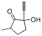 Cyclopentanone, 2-ethynyl-2-hydroxy-5-methyl- (9CI) Struktur