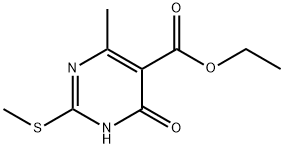 Ethyl 4-Methyl-2-(Methylthio)-6-oxo-1,6-dihydropyriMidine-5-carboxylate Struktur