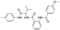 Benzamide, 2-[(4-methoxybenzoyl)amino]-N-[2-methyl-1-[[(4-methylphenyl)amino]carbonyl]propyl]- (9CI) Struktur