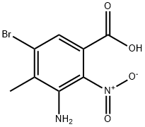 2-NITRO-3-AMINO-4-METHYL-5-BROMOBENZOIC ACID Struktur