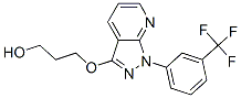 3-[[1-[3-(Trifluoromethyl)phenyl]-1H-pyrazolo[3,4-b]pyridin-3-yl]oxy]-1-propanol Struktur