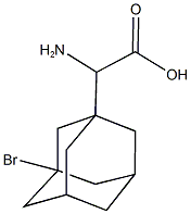 amino(3-bromo-1-adamantyl)acetic acid Struktur