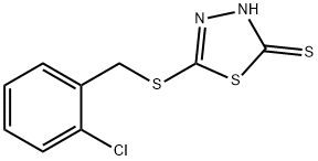 5-(2-CHLOROBENZYLTHIO)-2-MERCAPTO-1,3,4-THIADIAZOLE Struktur