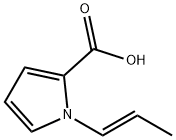 1H-Pyrrole-2-carboxylicacid,1-(1-propenyl)-,(E)-(9CI) Struktur