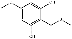 1,3-Benzenediol, 5-methoxy-2-[1-(methylthio)ethyl]- (9CI) Struktur