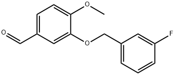 3-[(3-FLUOROBENZYL)OXY]-4-METHOXYBENZALDEHYDE Struktur