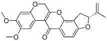 (2R)-2-Isopropenyl-8,9-dimethoxy-1,2-dihydro[1]benzopyrano[3,4-b]furo[2,3-h][1]benzopyran-6(12H)-one Struktur