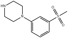 Piperazine, 1-[3-(Methylsulfonyl)phenyl]- Struktur