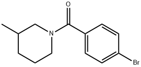 1-(4-bromobenzoyl)-3-methylpiperidine Struktur