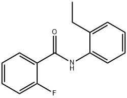 N-(2-ethylphenyl)-2-fluorobenzamide Struktur