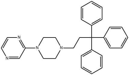 2-[4-(3,3,3-Triphenylpropyl)-1-piperazinyl]pyrazine Struktur