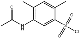 5-acetamido-2,4-dimethylbenzenesulphonyl chloride Struktur