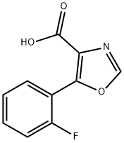 5-(2-Fluorophenyl)-1,3-oxazole-4-carBoxylicacid Struktur