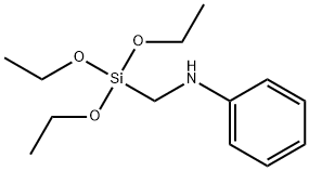 Anilino-methyl-triethoxysilane Struktur