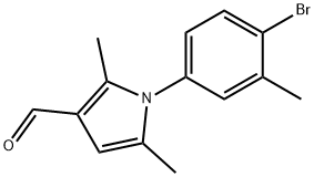 1-(4-BROMO-3-METHYLPHENYL)-2,5-DIMETHYL-1H-PYRROLE-3-CARBALDEHYDE Struktur