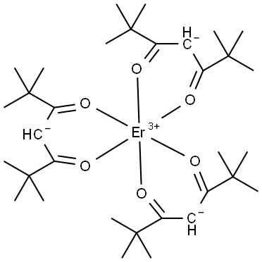 ERBIUM TRIS(2,2,6,6-TETRAMETHYL-3,5-HEPTANEDIONATE) Struktur