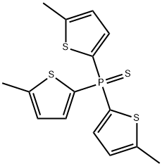 Tris(5-methyl-2-thienyl)phosphine sulfide Struktur