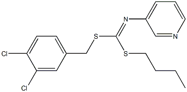 Butyl (3,4-dichlorophenyl)methyl-3-pyridinylcarbonimidodithioate Struktur