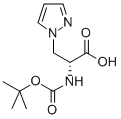 (R)-2-TERT-BUTOXYCARBONYLAMINO-3-PYRAZOL-1-YL-PROPIONIC ACID Struktur