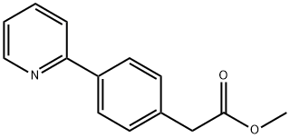 METHYL 2-(4-(PYRIDIN-2-YL)PHENYL) ACETATE Struktur