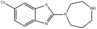 6-CHLORO-2-(1,4-DIAZEPAN-1-YL)-1,3-BENZOTHIAZOLE Struktur