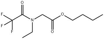 N-Ethyl-N-(trifluoroacetyl)glycine butyl ester Struktur