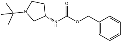 BENZYL (S)-1-TERT-BUTYLPYRROLIDIN-3-YLCARBAMATE Struktur