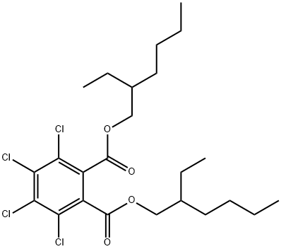 3,4,5,6-Tetrachlorophthalic acid bis(2-ethylhexyl) ester Struktur