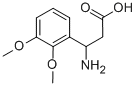 3-AMINO-3-(2,3-DIMETHOXY-PHENYL)-PROPIONIC ACID Struktur