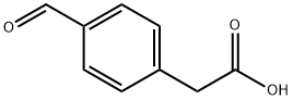 2-(4-Formylphenyl)acetic acid Struktur