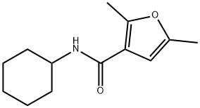 N-cyclohexyl-2,5-dimethyl-3-furamide Struktur