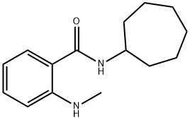 Benzamide, N-cycloheptyl-2-(methylamino)- (9CI) Struktur