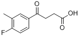 4-(4-FLUORO-3-METHYLPHENYL)-4-OXOBUTYRIC ACID Struktur