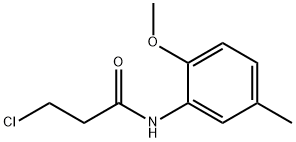 3-chloro-N-(2-methoxy-5-methylphenyl)propanamide Struktur