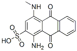 1-amino-4-(methylamino)-9,10-dioxo-9,10-dihydroanthracene-2-sulfonic acid Struktur