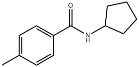 N-cyclopentyl-4-methylbenzamide Struktur