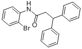 N-(2-bromophenyl)-3,3-diphenylpropanamide Struktur