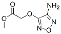 Acetic acid, [(4-amino-1,2,5-oxadiazol-3-yl)oxy]-, methyl ester (9CI) Struktur