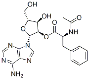 2'-O-(N-acetylphenylalanyl)adenosine Struktur