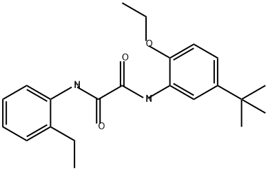 N-[5-(1,1-dimethylethyl)-2-ethoxyphenyl]-N'-(2-ethylphenyl)oxamide Struktur