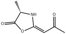 5-Oxazolidinone,4-methyl-2-(2-oxopropylidene)-,[S-(E)]-(9CI) Struktur