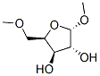 alpha-D-Xylofuranoside, methyl 5-O-methyl- Struktur