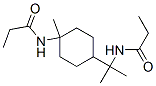 N-[1-Methyl-1-[4-methyl-4-[(1-oxopropyl)amino]cyclohexyl]ethyl]propanamide Struktur