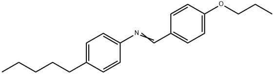 N-(4-Propoxybenzylidene)-4-pentylaniline Struktur