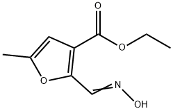 3-Furancarboxylicacid,2-[(hydroxyimino)methyl]-5-methyl-,ethylester(9CI) Struktur