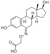 1,3,5[10]-ESTRATRIENE-3,17-DIOL-6-ONE 6-[O-CARBOXYMETHYL]OXIME Struktur