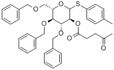 (3S,4R,5R,6S)-4-OXO-PENTANOIC ACID 4,5-BIS-BENZYLOXY-6-BENZYLOXYMETHYL-2-P-TOLYLSULFAN
 Struktur