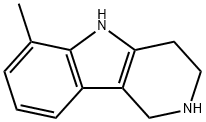 6-methyl-2,3,4,5-tetrahydro-1H-pyrido[4,3-b]indole(SALTDATA: H2O 0.08NaCl) Struktur