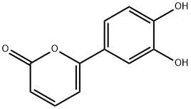 2H-Pyran-2-one, 6-(3,4-dihydroxyphenyl)- (9CI) Struktur